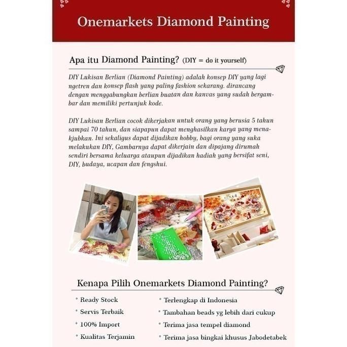 Diy Diamond Painting Full Ikan Koi Keluarga Harmonis 150X60Cm D892