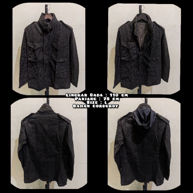 Jaket Parka Military M65 Corduroy Second Original