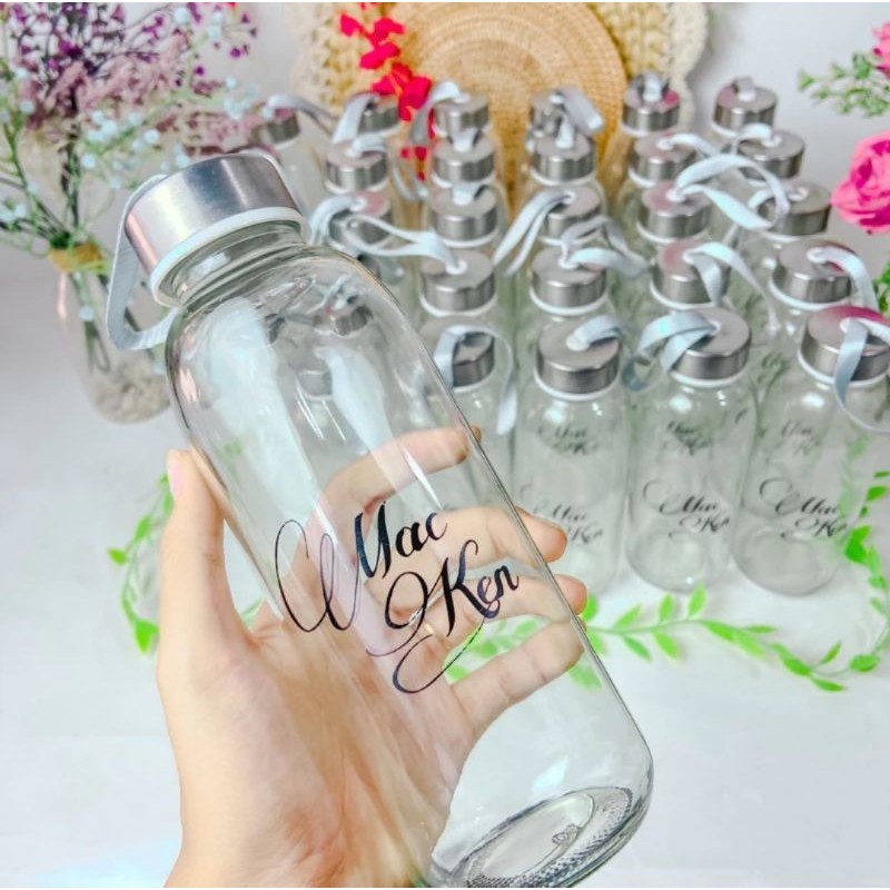 Souvenir Tumbler Kaca Sablon / Tumbler Bening / Souvenir Kediri