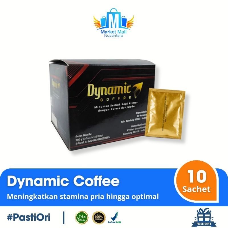 

Kopi Dynamic Dinamik Coffee Dinamic Herbal Alami - 1Box 10 Sachet