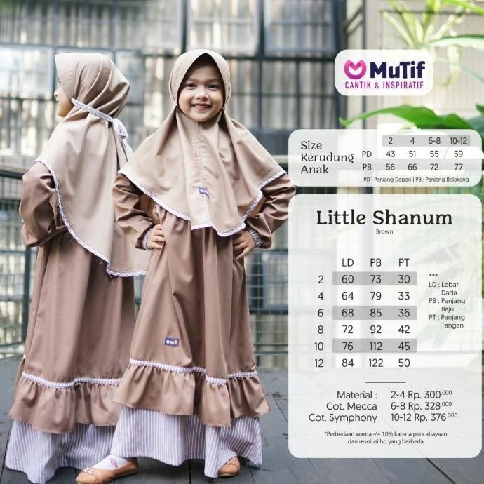 New Sarimbit Mutif Shanum Brown Original