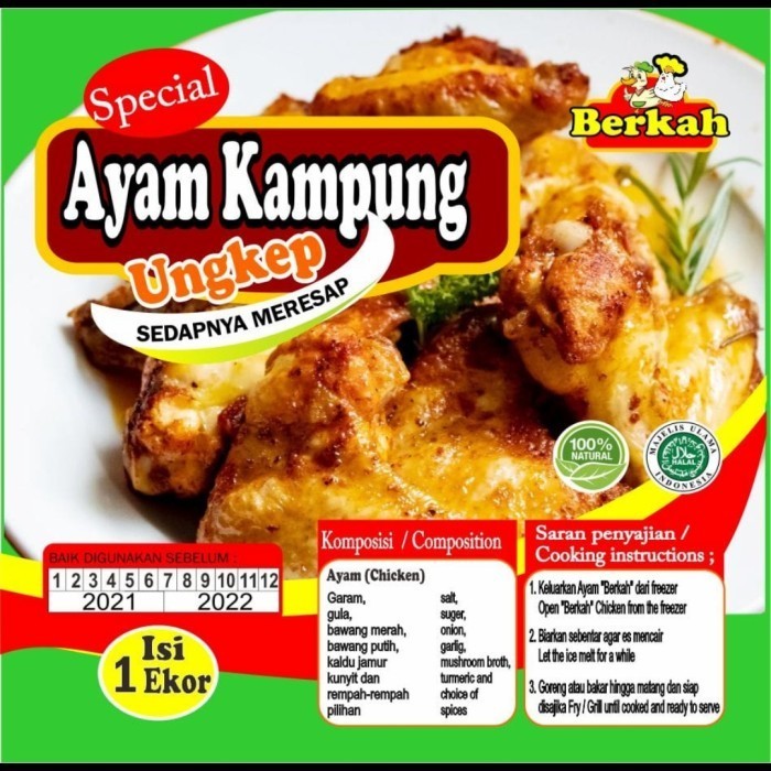 

Uinn - Ayam Kampung Ungkep 1 Ekor Frozen Food Berkah
