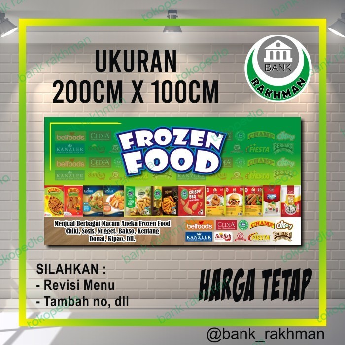 

Uinn - Spanduk Banner Frozen Food A Ukuran 200Cm X 100Cm