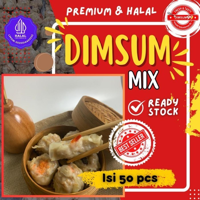 

Uinn - Frozen Food Dimsum Ayam Isi 50 Pcs Gratis Dua Saos Merah & Hitam