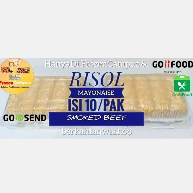 

Uinn - Risoles Mayo Smoked Beef Egg/Risol Mozarella Per Pak Risol Frozen Food