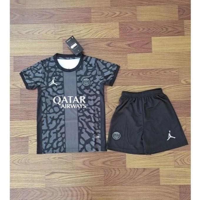 Baju Setelan Olahraga Sepak Bola Futsal Jersey Psg 3Rd Hitam G O Veylineolive