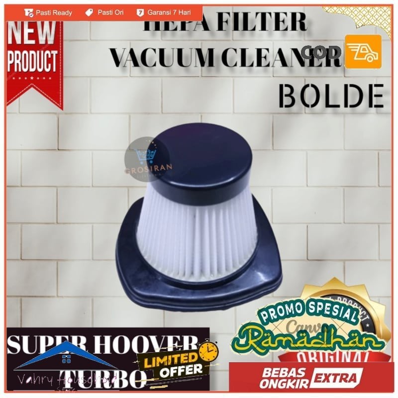 HEPA FILTER VACUUM CLEANER BOLDE SUPER HOOVER TURBO