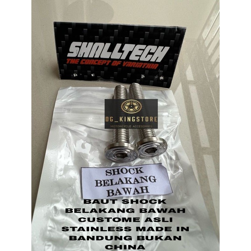 Baut shock belakang bawah Nmax new asli stainless anti karat