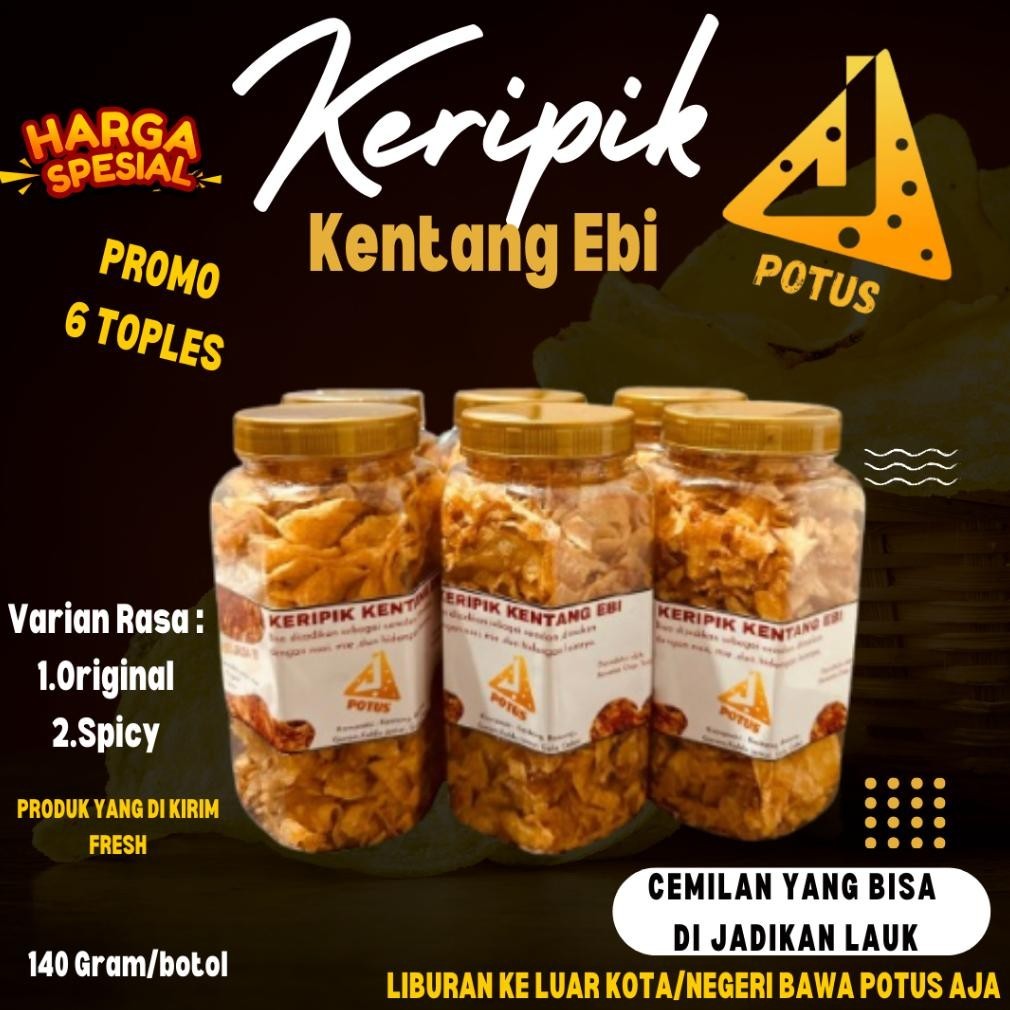 

POI Promo Maret Beli 6 hanya 123k keripik kentang ebi TERLARIS