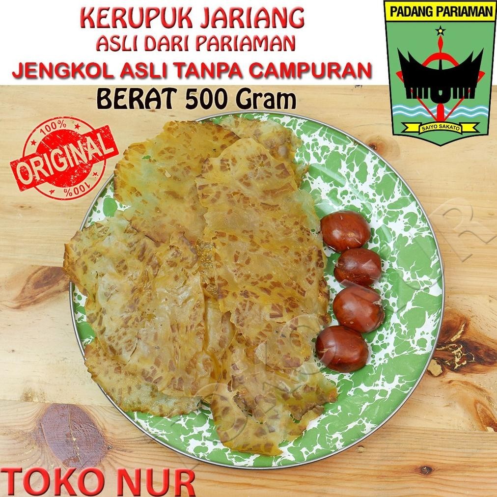 

POI Kerupuk Jengkol Kerupuk Jariang Khas Pariaman Berat 300, 500 dan 800 Gram TERLARIS