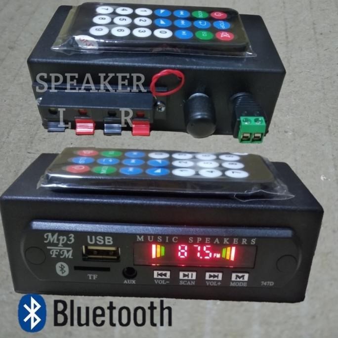 Power Amplifier Bluetooth Mp3 Player Fm Usb Ampli Mini 12 Volt Stereo