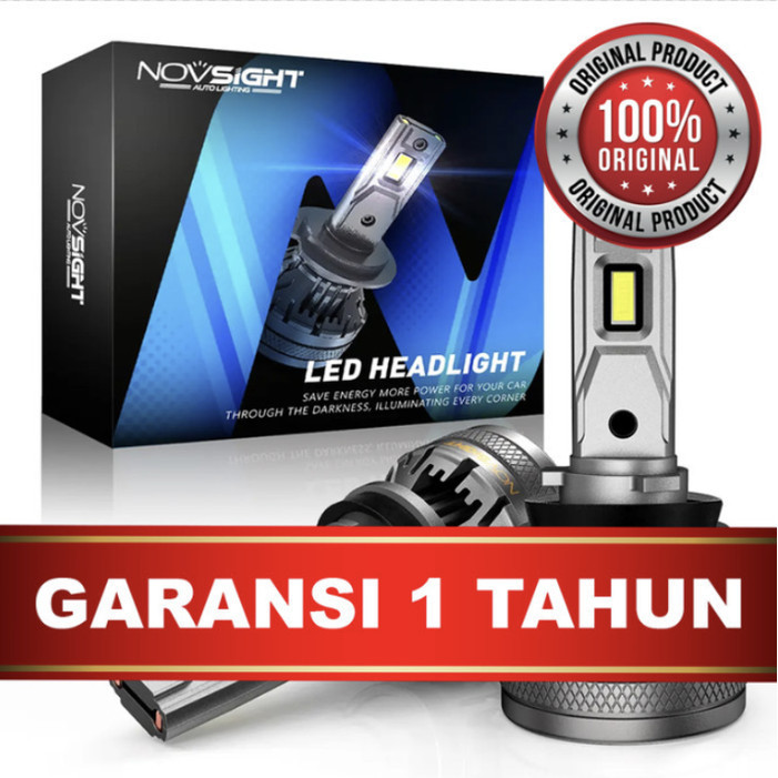 BARU LAMPU LED MOBIL HEADLIGHT NOVSIGHT A500-N37 H1 H3 H4 HB4 H7 H11 HB3