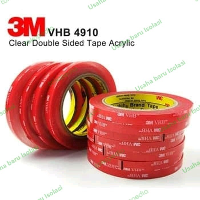 

double tape 3M clear4910 size 12mm 3meter JUAL