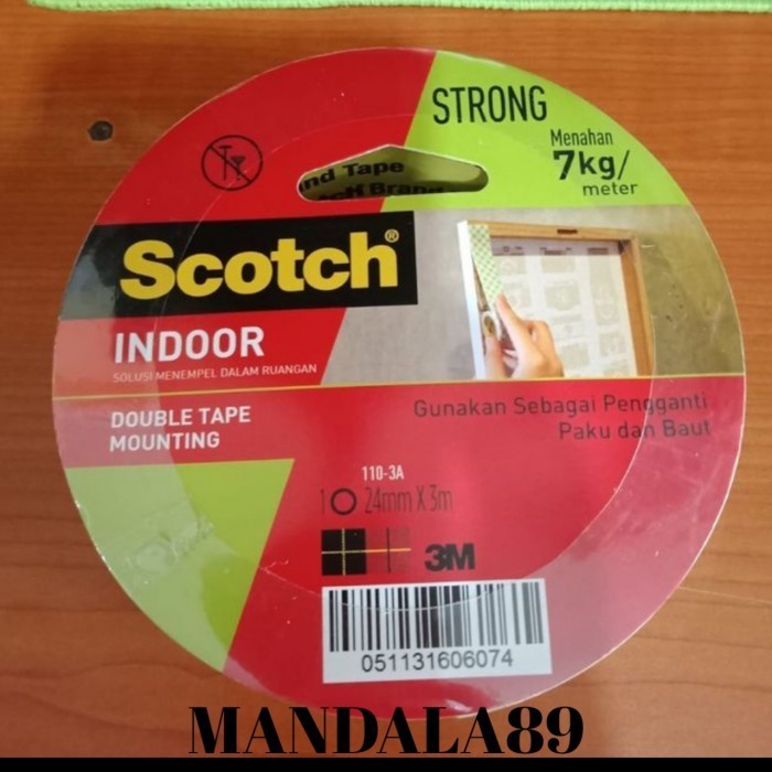 

JUAL Double Tape Busa 24mm x 3 meter merk 3M