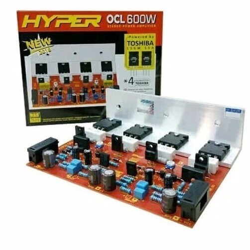 Kit HYPER OCL Power Amplifier 600Watt Stereo ( 2x300 ) TR Toshiba Asli