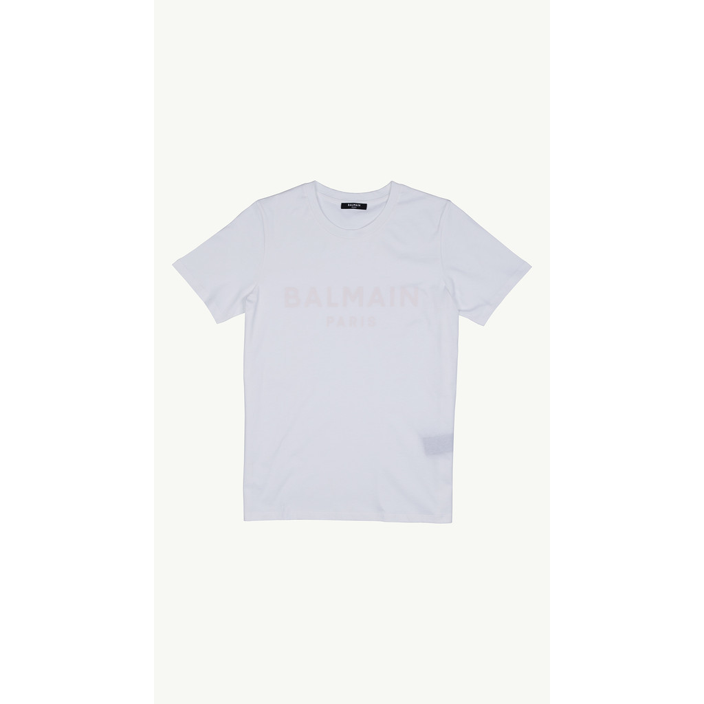 BALMAIN Women Balmain Paris Logo T-Shirt in White/Pink