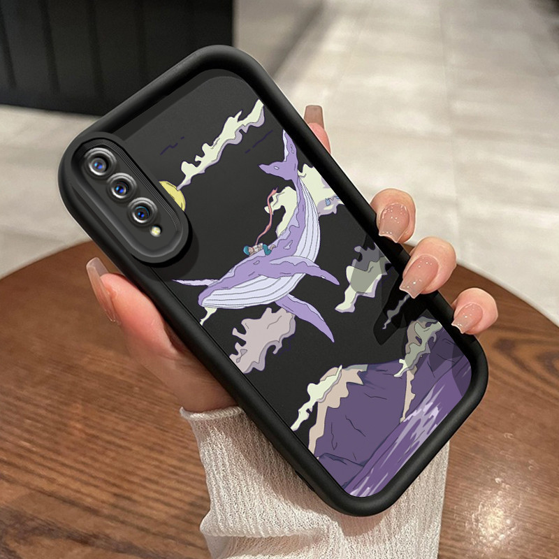 Casing Hp VIVO S1 VIVO S1 Pro Case lucu pola lumba-lumba yang lucu Casing HP pelindung silikon Kesin