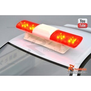RC POLICE PETROL CAR 105 X 24MM 360 LED LIGHT BAR - RCVP3342018_Y