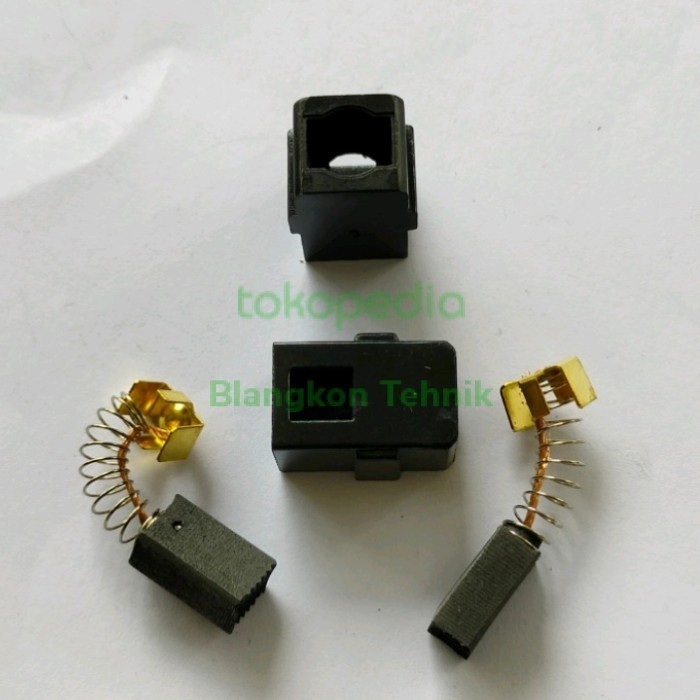 RUMAH CARBON BRUSH + CARBON BRUSH CB 64 MESIN BOR MAKTEC MAKITA