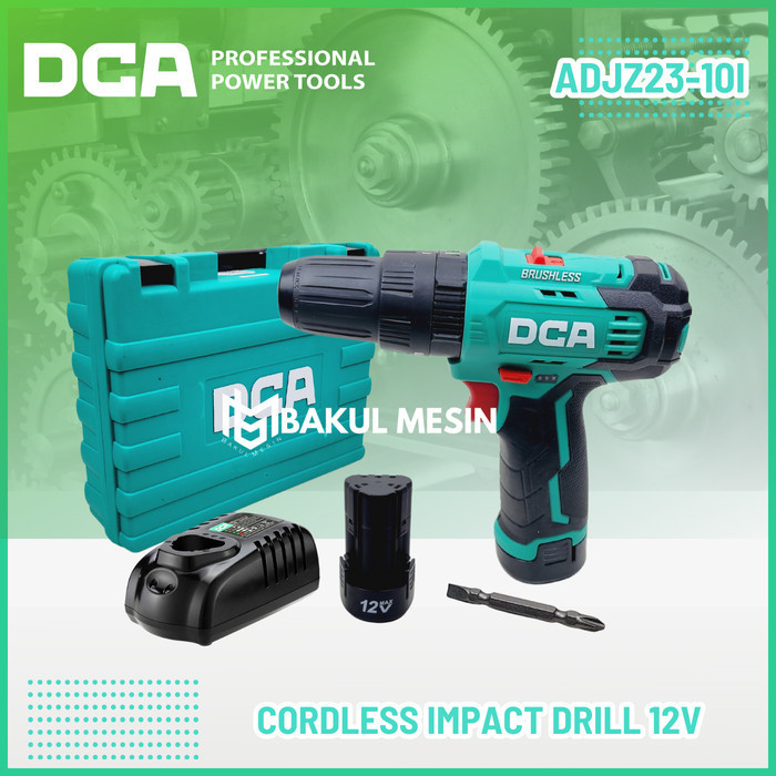 MESIN BOR BATERAI BRUSHLESS IMPACT DRILL DCA ADJZ 23-10 ADJZ23-10I