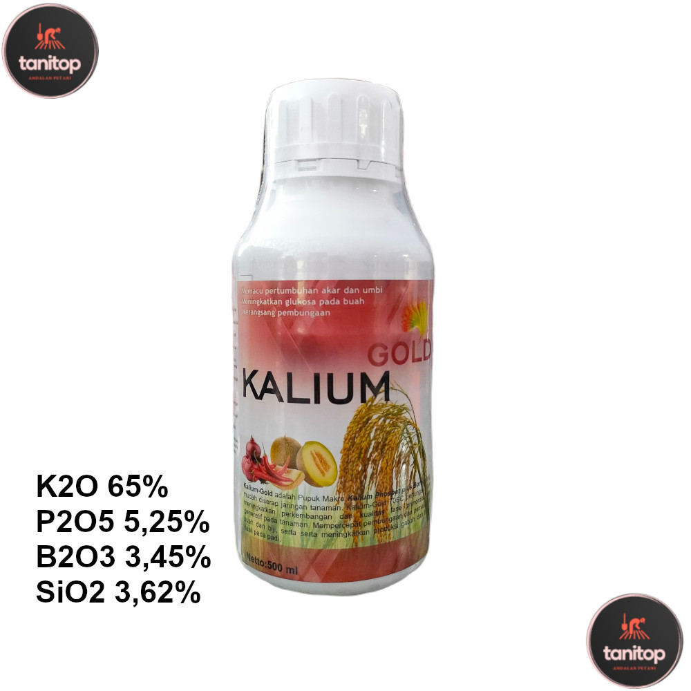 Kalium Gold 500 ml Pupuk Kalium Silika Pupuk Pembuahan Anti Rebah