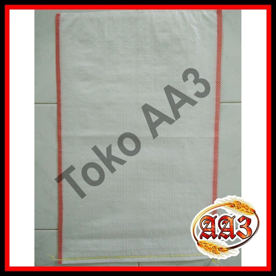 tokokarungaa3 Karung beras Polos Putih 25kg