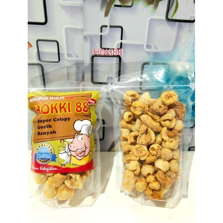 

POI kerupuk kulit babi/kerupuk kulit babi samcen/150 grm TERLARIS