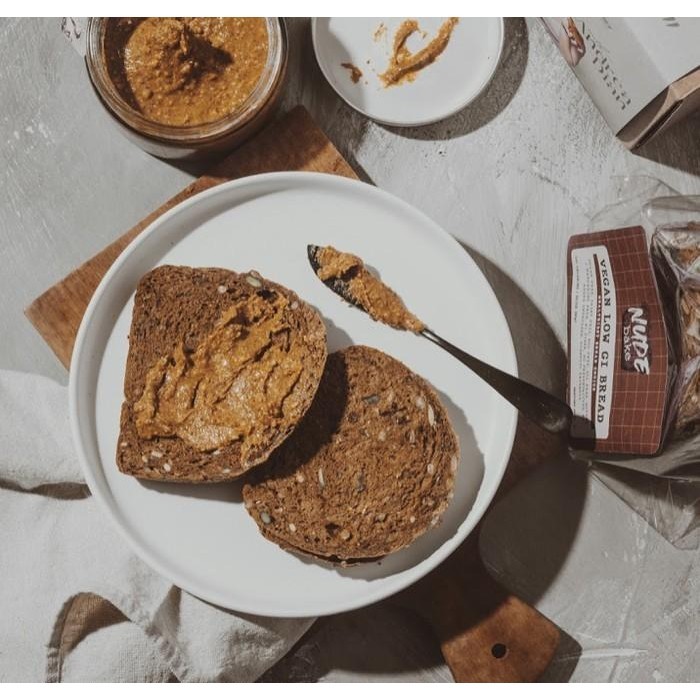 

Bundle Low GI Roti Tawar + Almond Butter 120g| Vegan Dairy Gluten Free Best Seller