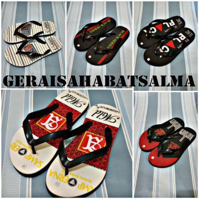 LEBARAN SALE 4.4 (SJMR) SANDAL JEPIT COWO PRIA COWOK MOTIF ROKOK