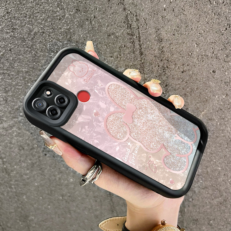 Casing Hp Realme C12 C25 C25s Narzo 20A Narzo 30A Narzo 50A Case pola kelinci batu bata dan batu Cas