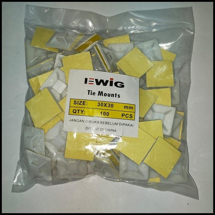 

GRATIS ONGKIR TIE MOUNT 30X30 EWIG ISI 100 !!