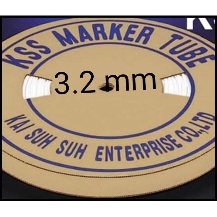 

HOT DEAL KSS MARKER TUBE 3.2 MM CUBING LABEL KABEL LISTRIK NAME WARNA PUTIH !!!!