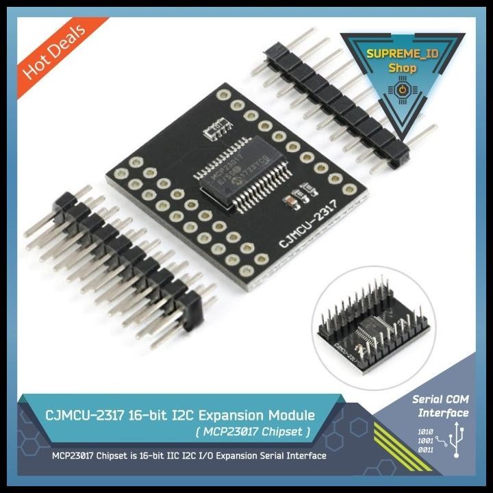 DISKON CJMCU2317 CJMCU-2317 MCP23017 16-BIT I2C IIC I/O EXPANSION MODULE 