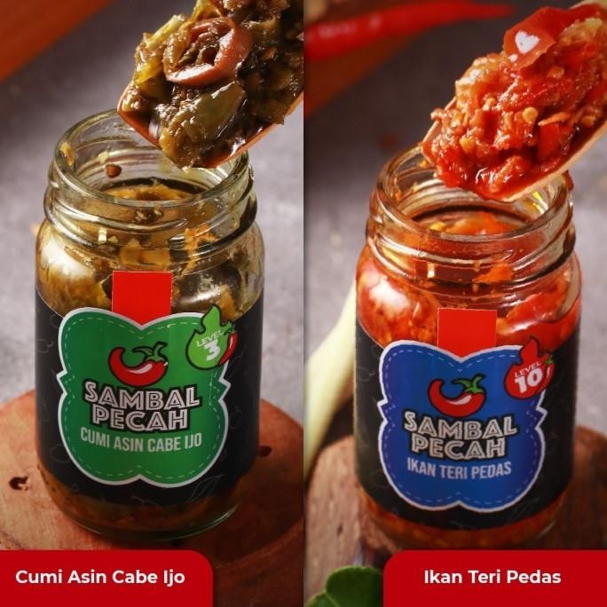 

Paket Dua Sambal Best Seller Cumi Asin Cabe Ijo dan Ikan Teri Pedas TB