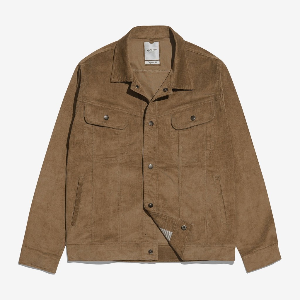 Highty Coffee Corduroy Trucker Jacket (Limited Edition) | Jaket Pria
