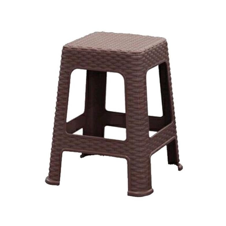 KURSI BASO / KURSI PLASTIK / KURSI ROTAN / KURSI TAMAN MURAH KUAT / KURSI COKLAT HITAM TABITHA NAPOL