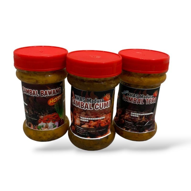 

SAMBAL BUMBU KHAS MADURA - SAMBAL CUMI -SAMBAL BAWANG - SAMBAL TERI