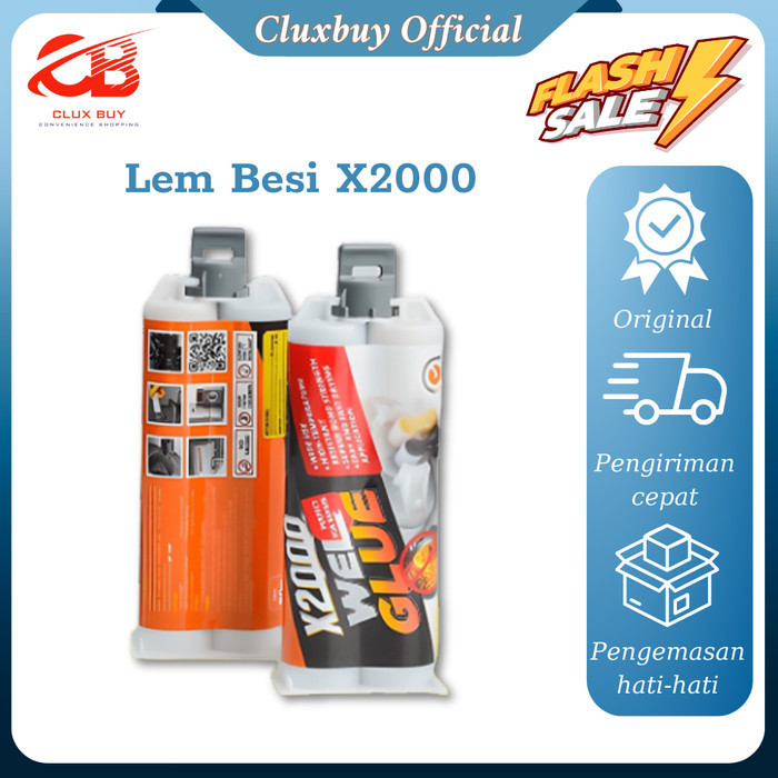 Lem X2000 Dua Komponen Lem Las Besi Serbaguna Menahan Dampak Yang