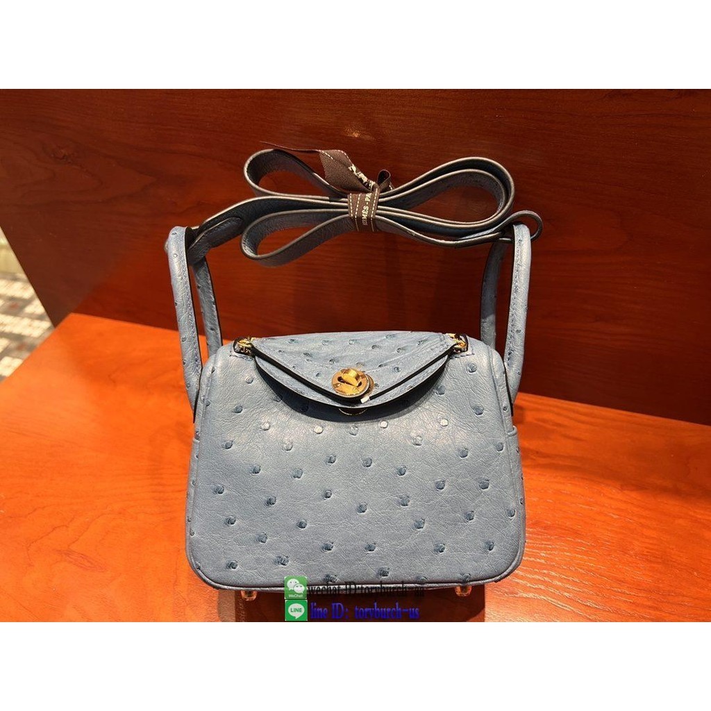 ostrich Her mini lindy tiny barrel tote luxury designer handbag handmade stitch