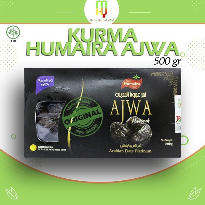 

Kurma Ajwa Premium - Humaira - Arabian Dates 500 gram