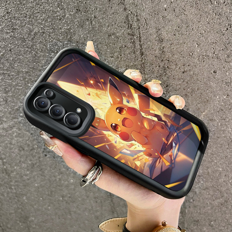 Casing Hp OPPO Reno 4 4G Reno4 Case HP Pikachu pola desain baru Casing lensa kamera Softcase genggam