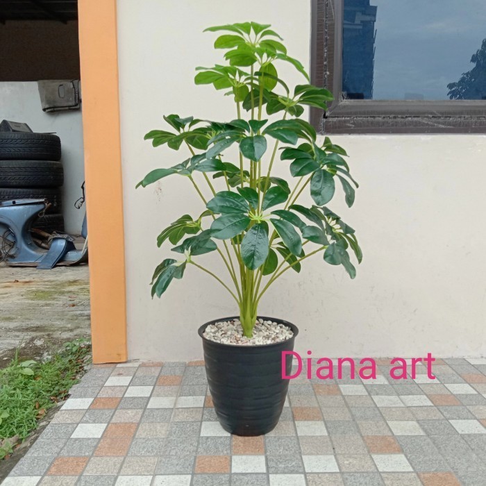 Daun Keladi#Pohon 9 Jari #Bunga Hias#Keladi Latex#Bunga Plastik##