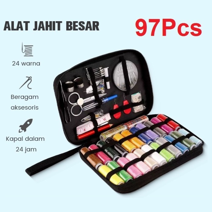 

Set Alat Jahit Tangan 97 Pcs Jumbo Set Sewing Kits Set Alat Jahit Mini