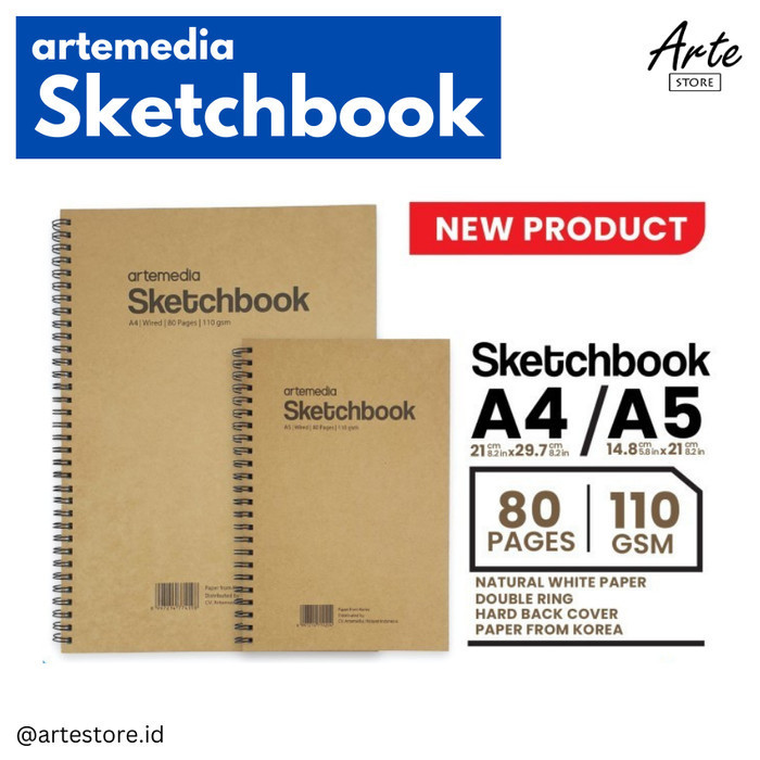 

Buku Sketsa - Artemedia Sketchbook Spiral A5 / A4