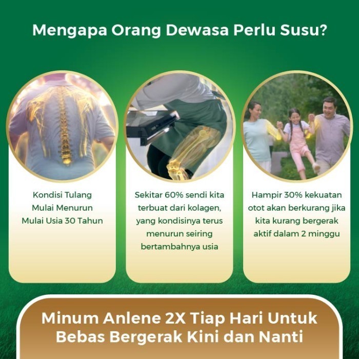 

Dvs-569 Anlene Gold 5X Susu Bubuk Dewasa Vanila 2X170G - Tulang &