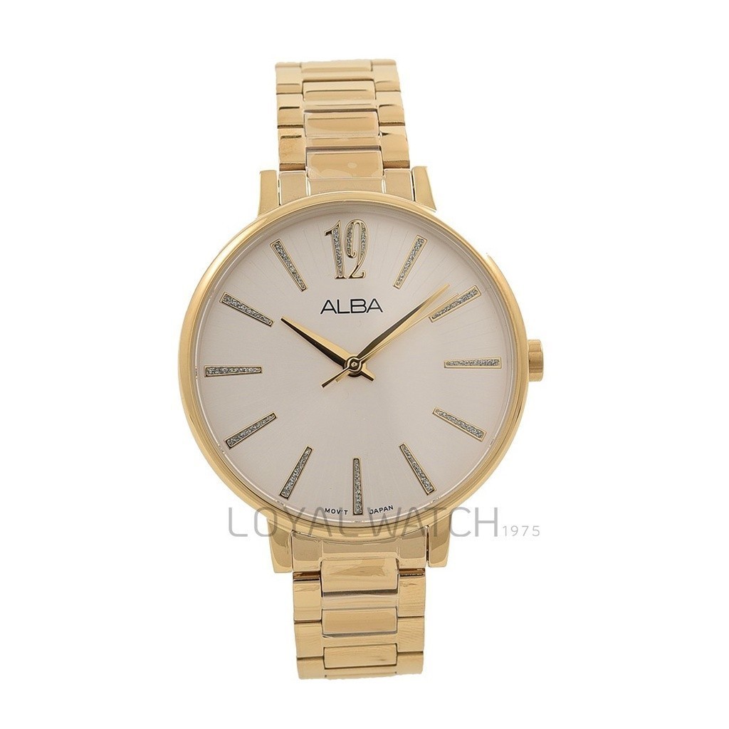 Jam Tangan Alba Wanita AH8752 Gold Silver Original Garansi Resmi