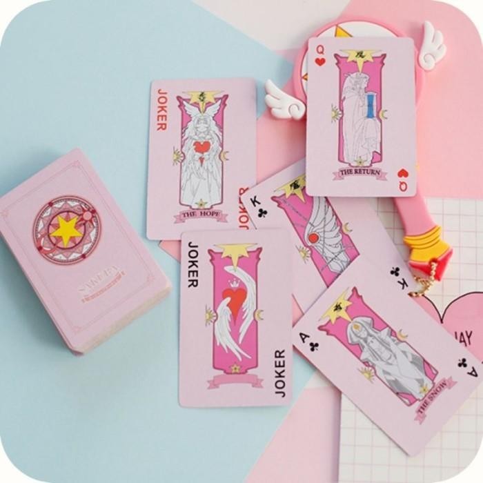 CSRM Kartu Remi Cardcaptor Sakura Anime Poker Cardcaptor Sakura Cards Berkualitas