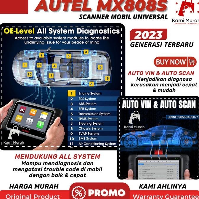 Scanner Mobil Scan Tool Diagnostik Universal Autel Maxicheck Mx808