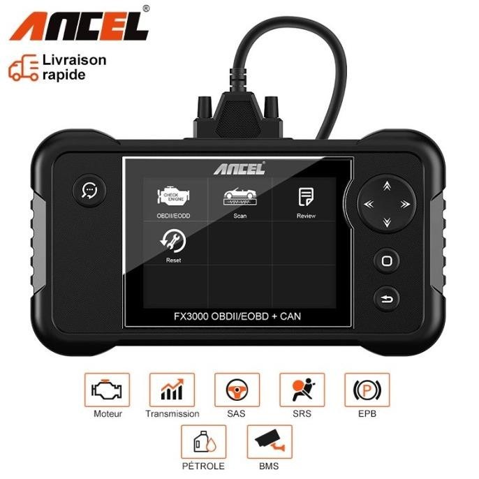 Ancel Fx3000 Alat Scanner Diagnostik Mesin Mobil Obd2 Bahan Abs Srs