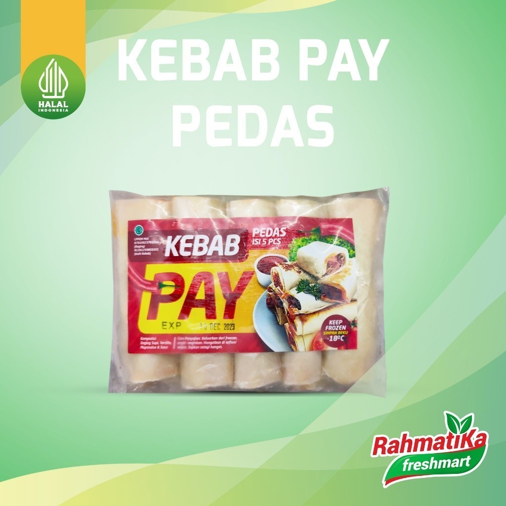 

Kebab Pay / Kebab Mini Pedas Isi 5 Pcs